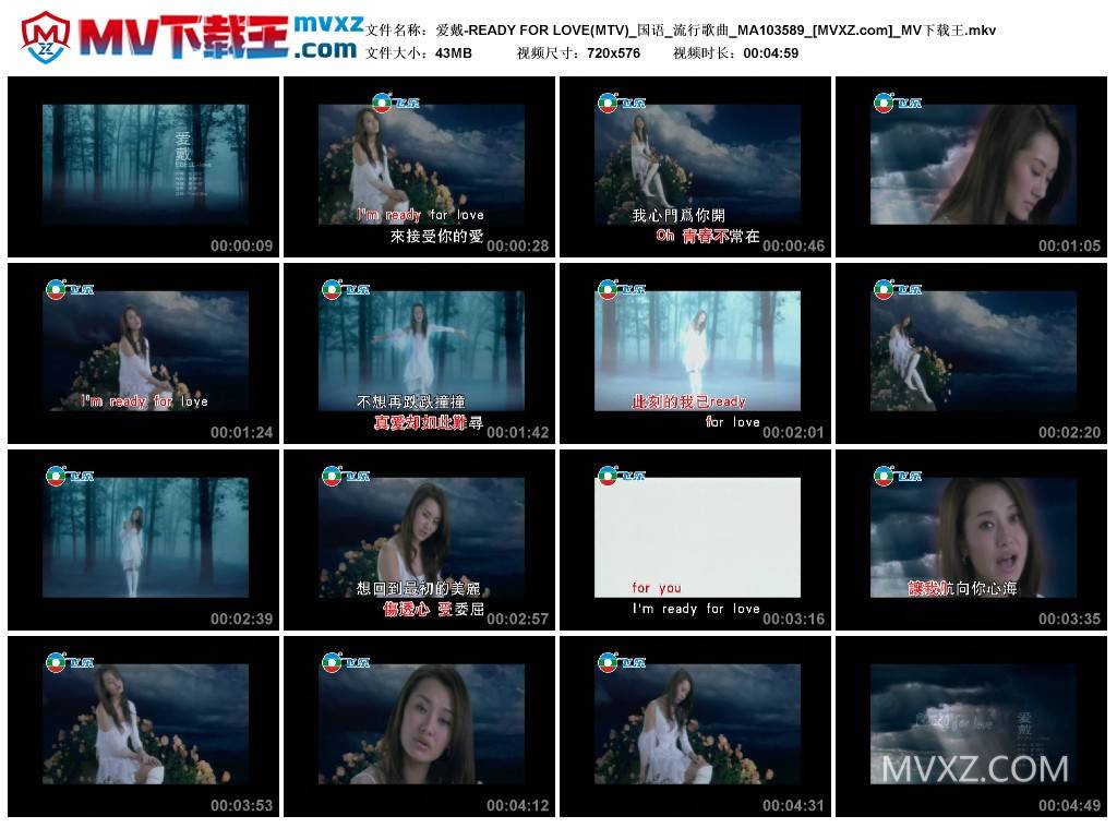 爱戴-READY FOR LOVE(MTV)_国语_流行歌曲_MA103589